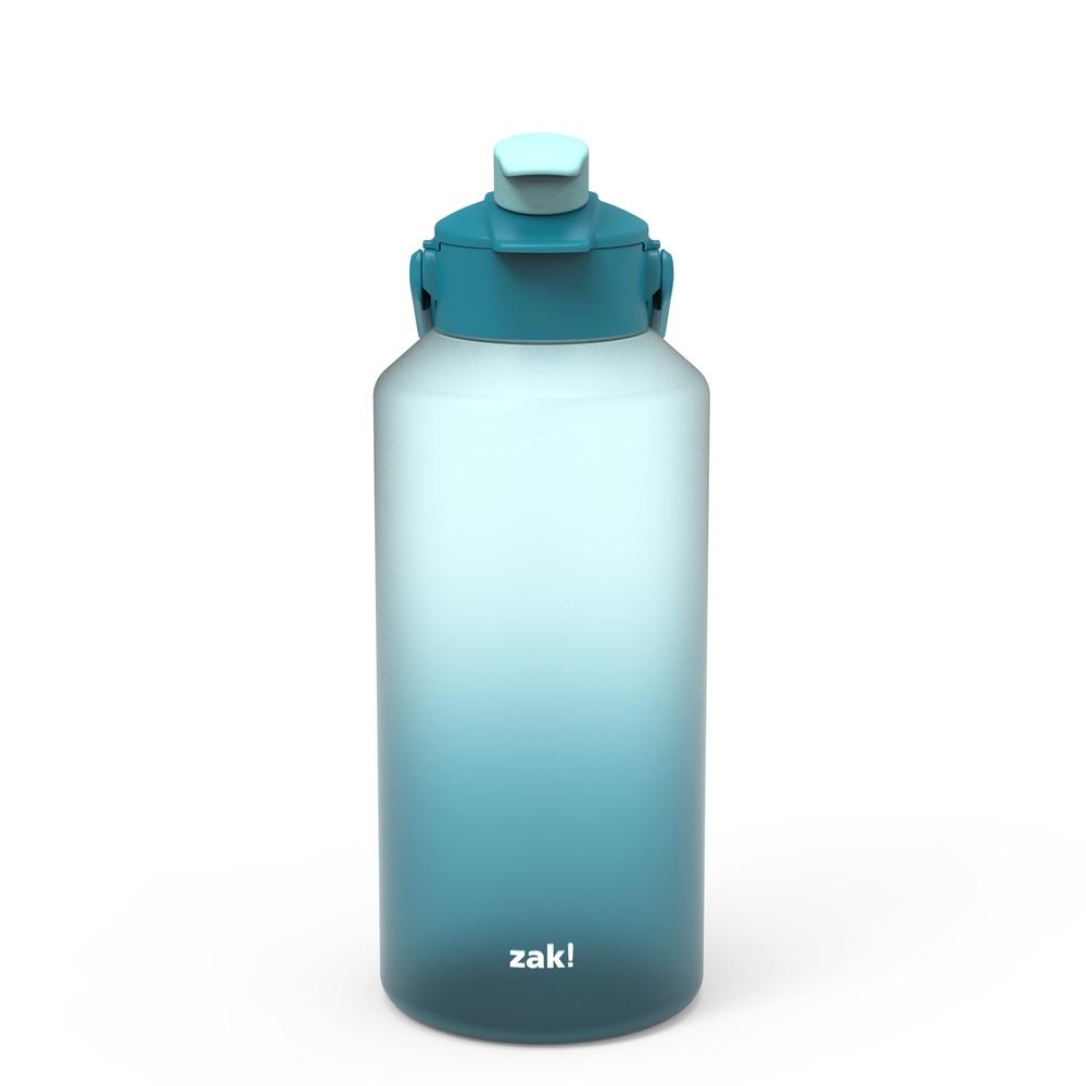 

Durable 64oz Plastic Water Bottle with 2-in-1 Flip Cap Hydration Tracker Leakproof Design Carry Handle BPA Free Dishwasher Safe 6L