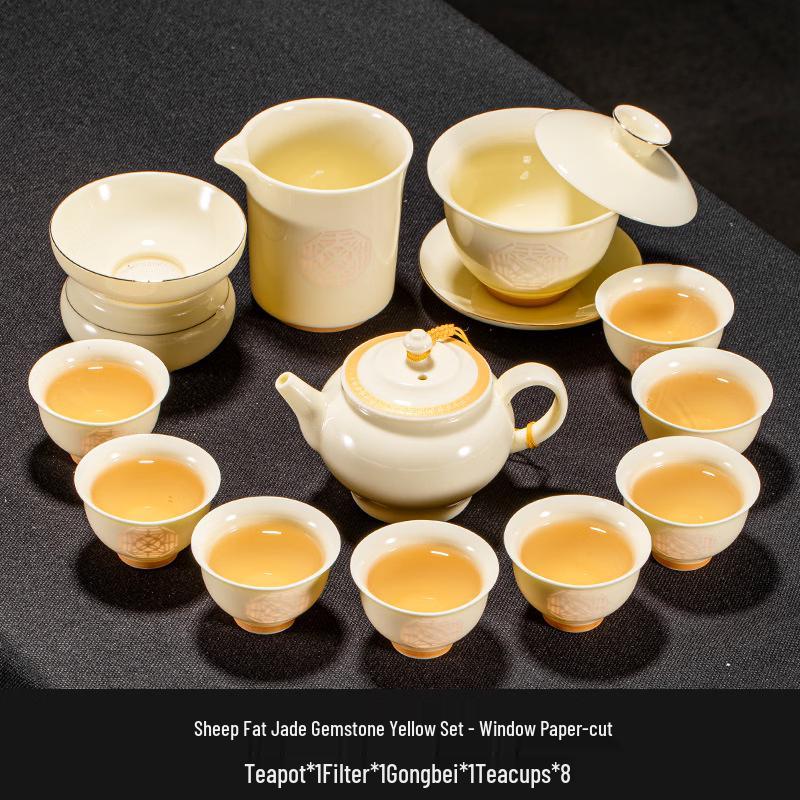Ceramic Linglong Kung Fu Tea Set