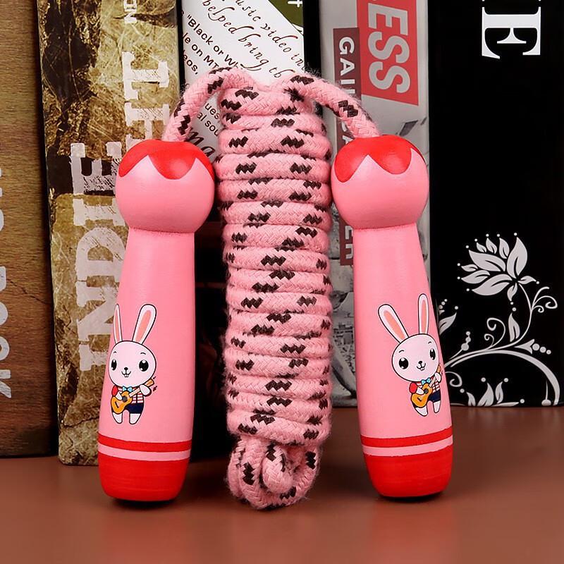 Kids' Cotton Jump Rope with Red Bunny Design