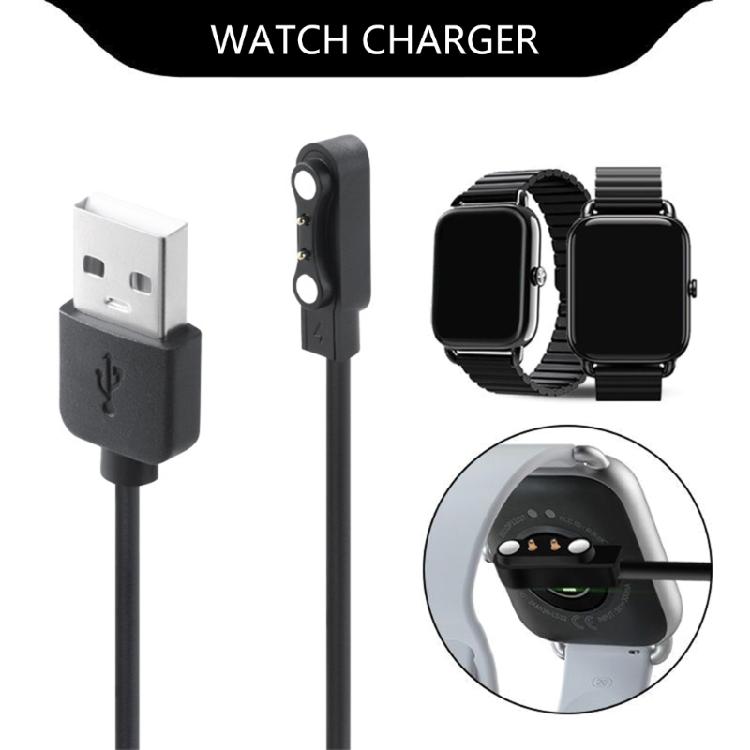 2pin 2.54mm Space Magnetic Charging Adapter Cord Portable Charge Cable Wire For LS01 LS02 Smartwatch Replacement