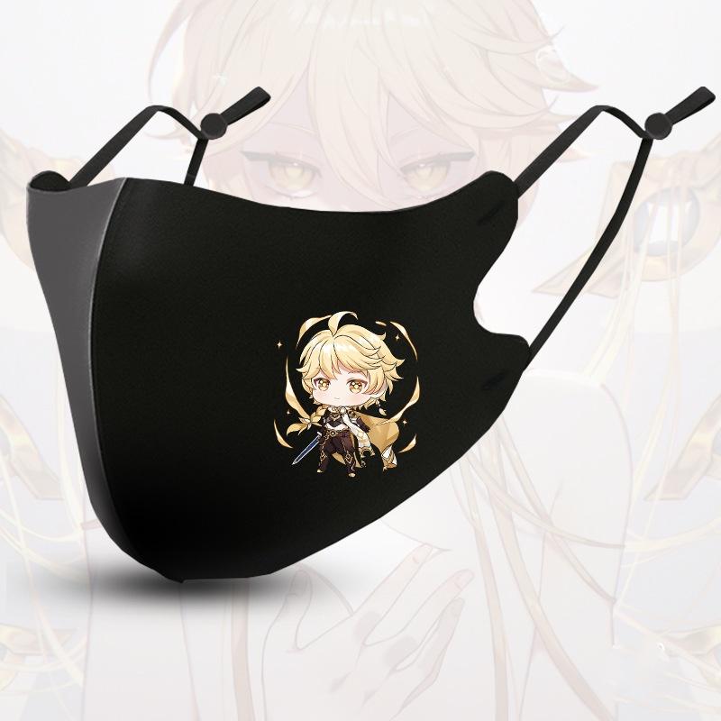 

Маска для косплея Genshin Impact Клии Сяо Ху Тао Чжунли Аксессуары для костюма Подарок Веер Aether