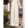 Lu Xiangnan Women's High-Waist Loose Straight Casual Pants