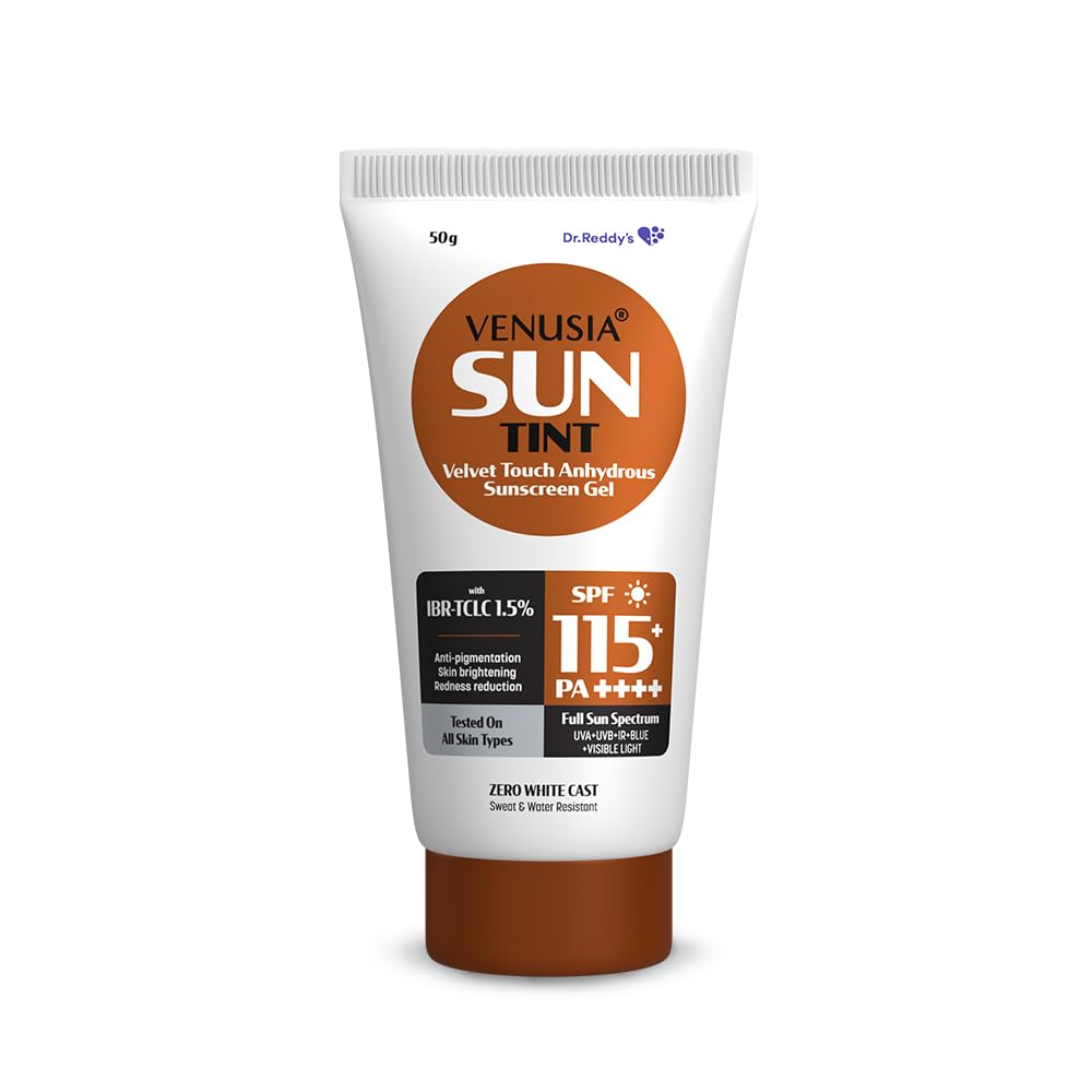 Venusia Sun Tint SPF 115 Sonnenschutz mit mattem Finish für die tägliche Sonnenpflege mit universeller Tönung und leichtem Tragegefühl 50 g Packung mit 1 Stück Komfortanwendung