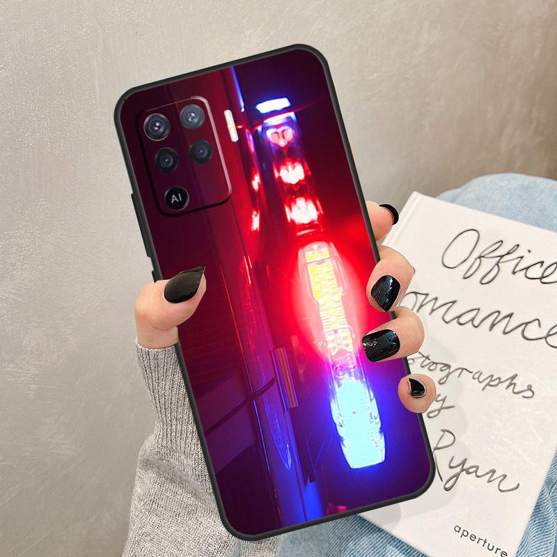 

Police Cars Light At Night Case For Oppo A78 A98 A18 A38 A58 A60 A80 A40 A77 A57 A17 A74 A54 A94 A96 A76 A16 A15 A5 Pro OPPO A98 5G