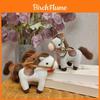 Realistic Horse Plush Toy With Pp Cotton Filling Soft Short Fur Keychain Gift For Girls