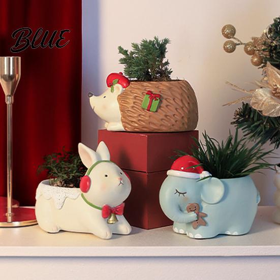 Succulent Planter Pot Cute Christmas Animal Planter, Small Plant for Flower Pots Indoor Home Desktop Decor, Gift Lovers Creative Gifts