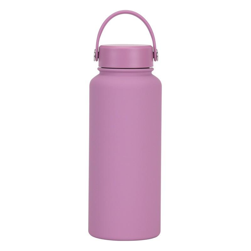1L Stainless Steel Vacuum Insulated Water Bottle With Wide Mouth Portable Outdoor Sports Travel