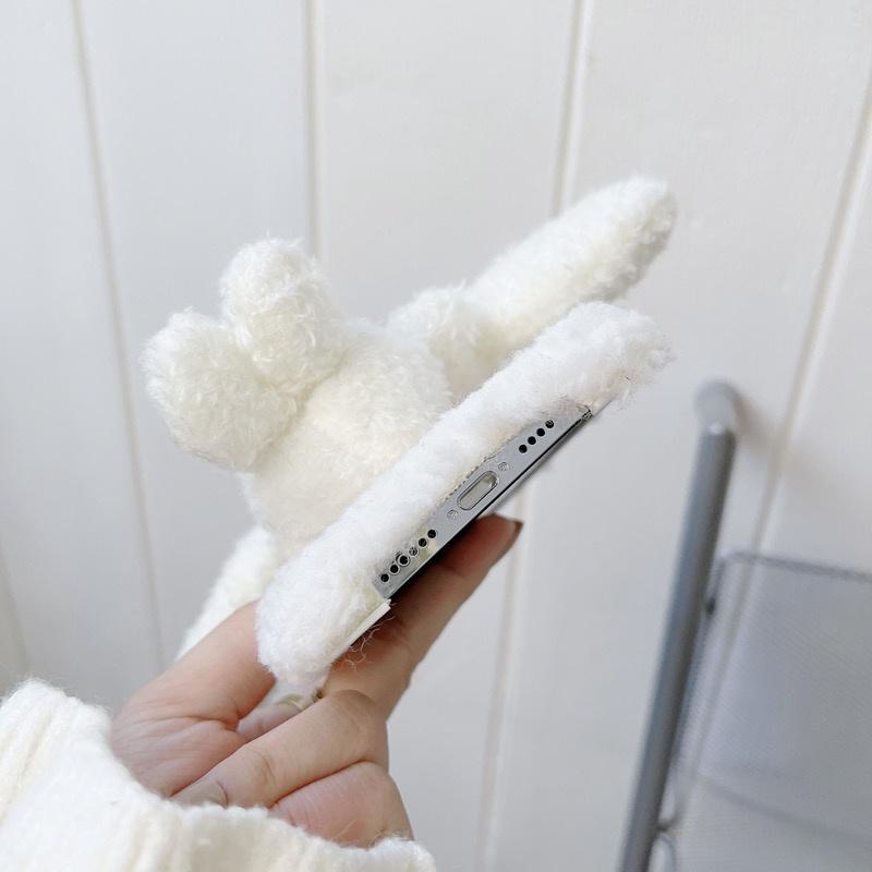 Buy 3D Cinnamoroll Sheep Warm Plush Soft Case For iPhone 13 13