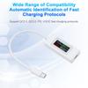 Voltage  Meter Type-C Voltage and Current  Meter 4-30V 0-6.5A 195W Type-C USB   Voltmeter with Color LCD Display