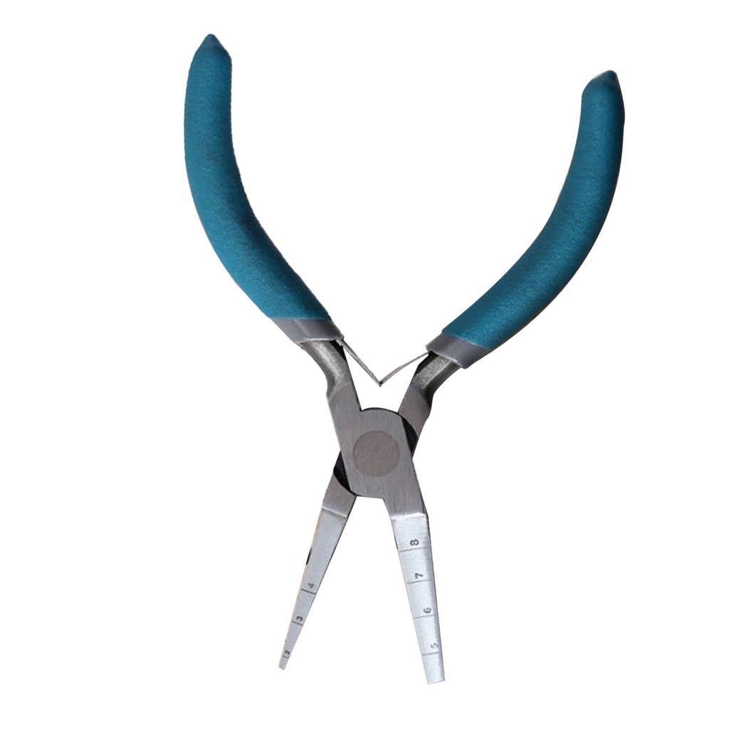 6in Double Square Nose Winding Pliers Multifunctional Wire Looping Pliers with Scales for Crafts
