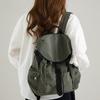 Korean Style Nyl Lightweight Backpack Women Large Capacity Multi Pocket Fashi Casual School Bag Texture Simple Storage Bags