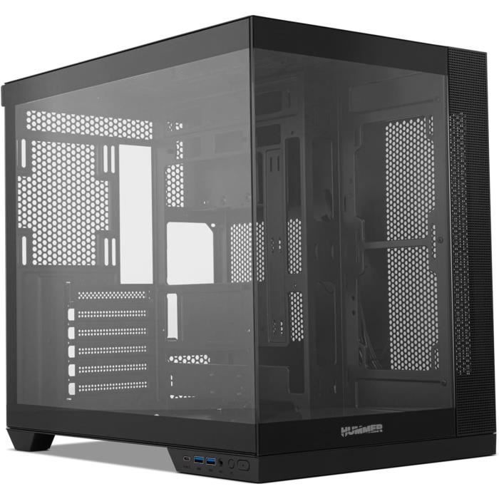 Boîtier PC - NOX XTREME PRODUCTS - Hummer Astra Neo Black - Verre trempé - USB 3.0 - Compatible ATX
