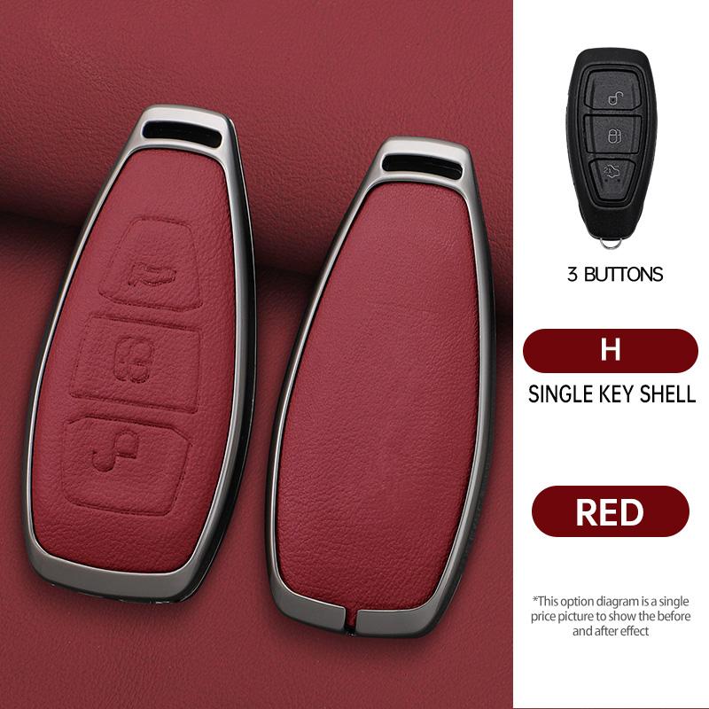 3 Buttons Car Key Case For Ford C-Max Mondeo Kuga Fiesta Titanium Ford Focus 3 4 St Mk3 Mk4 Key Fob Cover Case Bag
