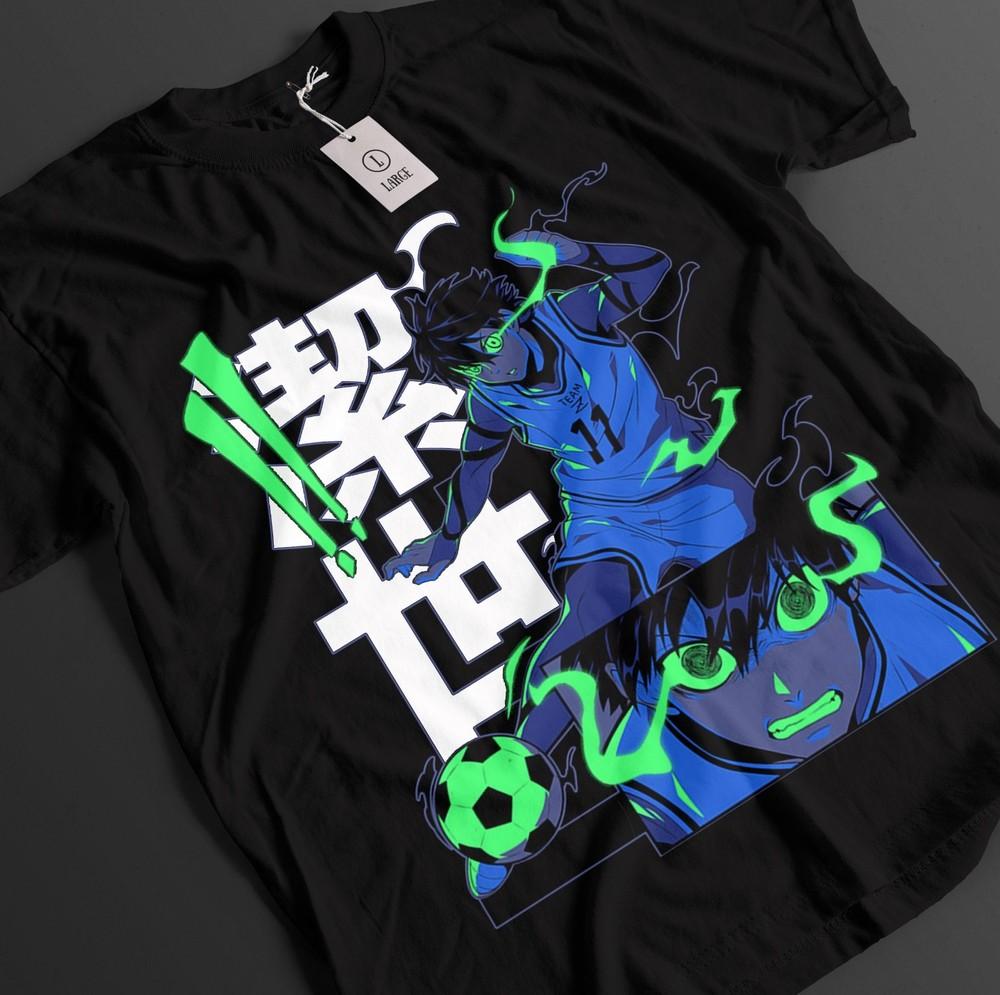 

Blue Lock Shirt Isagi Tshirt Rin T-Shirt Bachira Sport Anime Nagi Barou Ball Tee 2XL