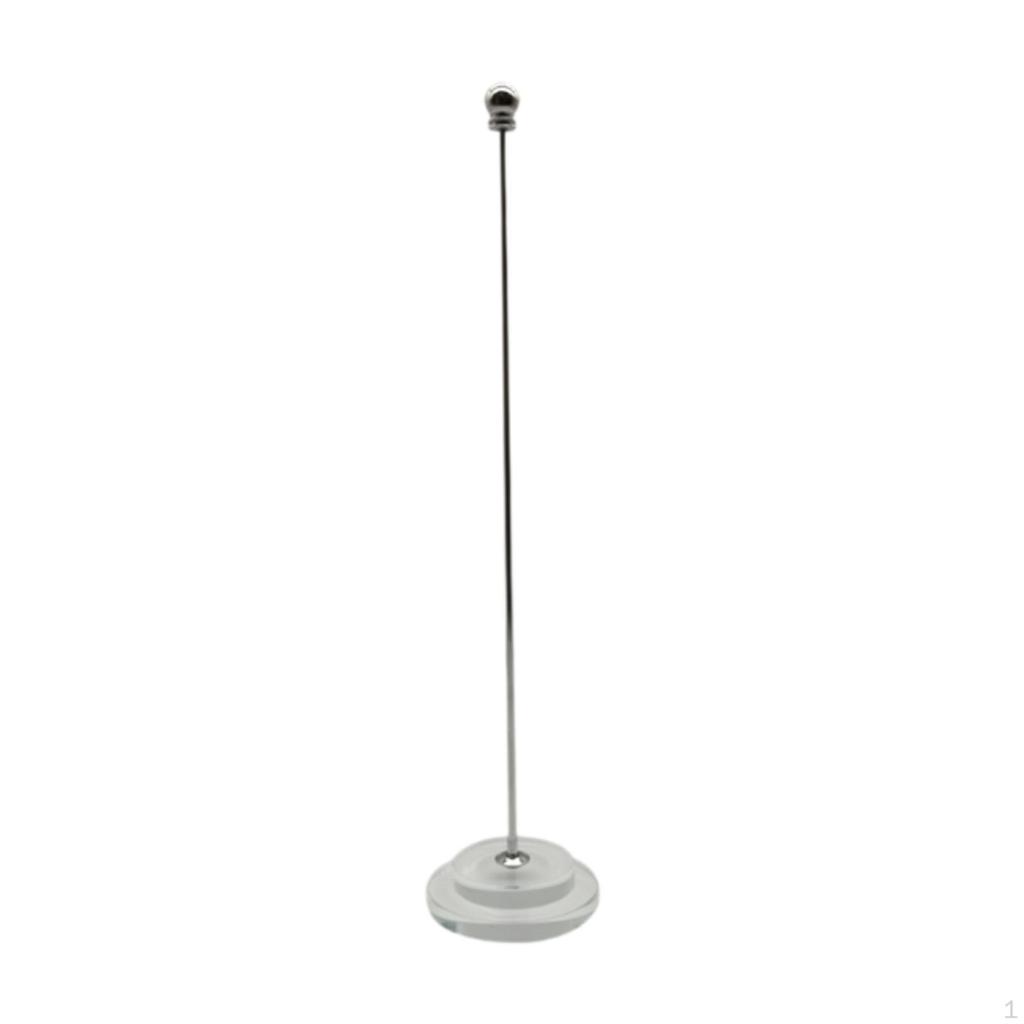 Compact Flag Stand for Desk with Metal Base