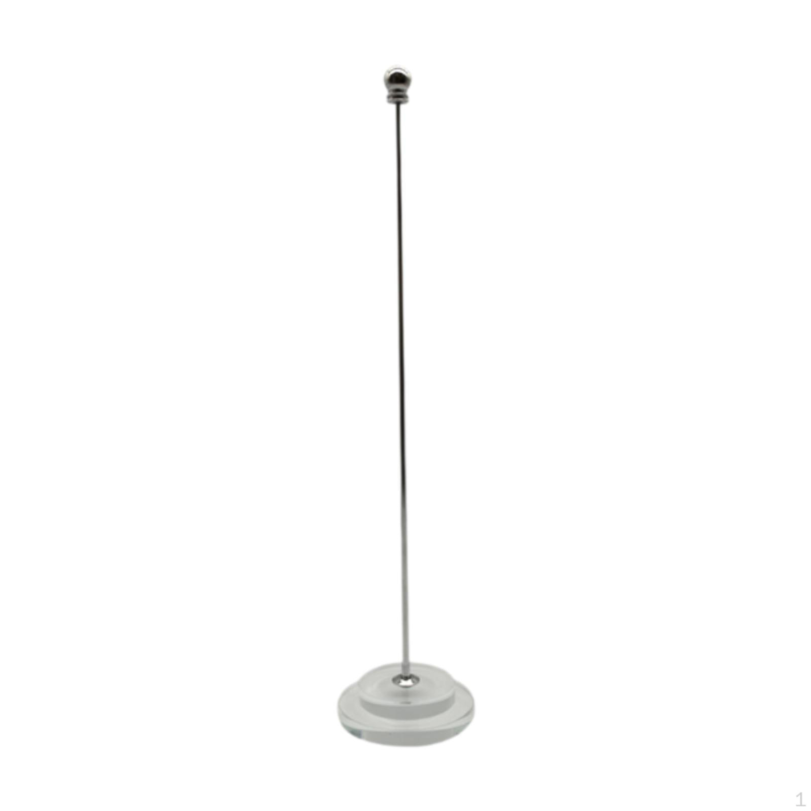 Компактная подставка для флага на стол с металлическим основанием clear stand