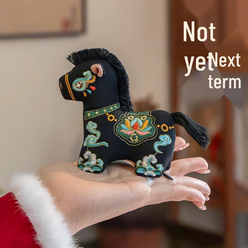 Year of the Horse Embroidered Scented Sachet – 3D Horse Pendant Ornament, Ideal Gift