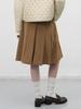 General Idea Wide Pleated Midi Skirt [Beige] / Wbe3L13510