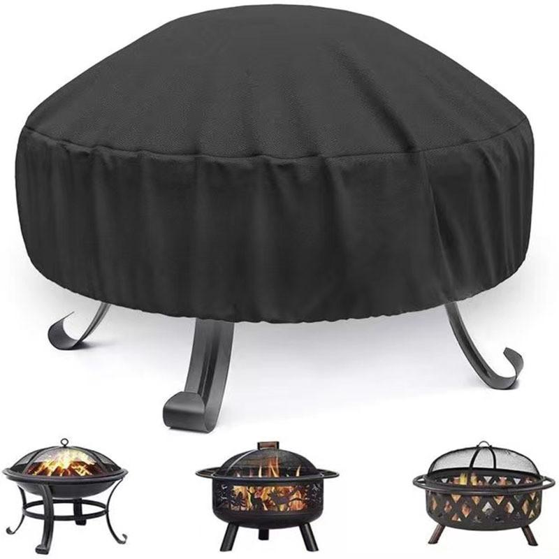 Outdoor Garden Bbq Grill Cover With Waterproof Uv Resistant Oxford Fabric For Fire Pit