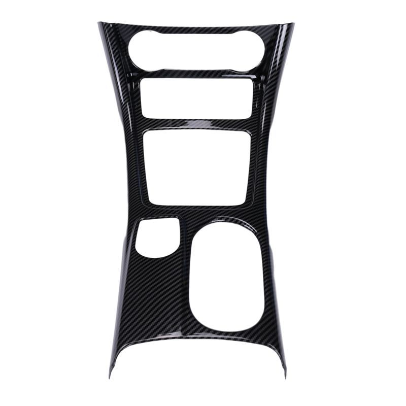 AA92-Car Center Console Water Cup Holder Panel Trim For Mercedes GLA CLA A Class W176 2013-2018 LHD ABS Carbon Fiber