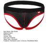 Men Briefs Low-rise U-Convex Patchwork Color Thong Breathable Mesh Hip Lifting Fine Stitching Underwear