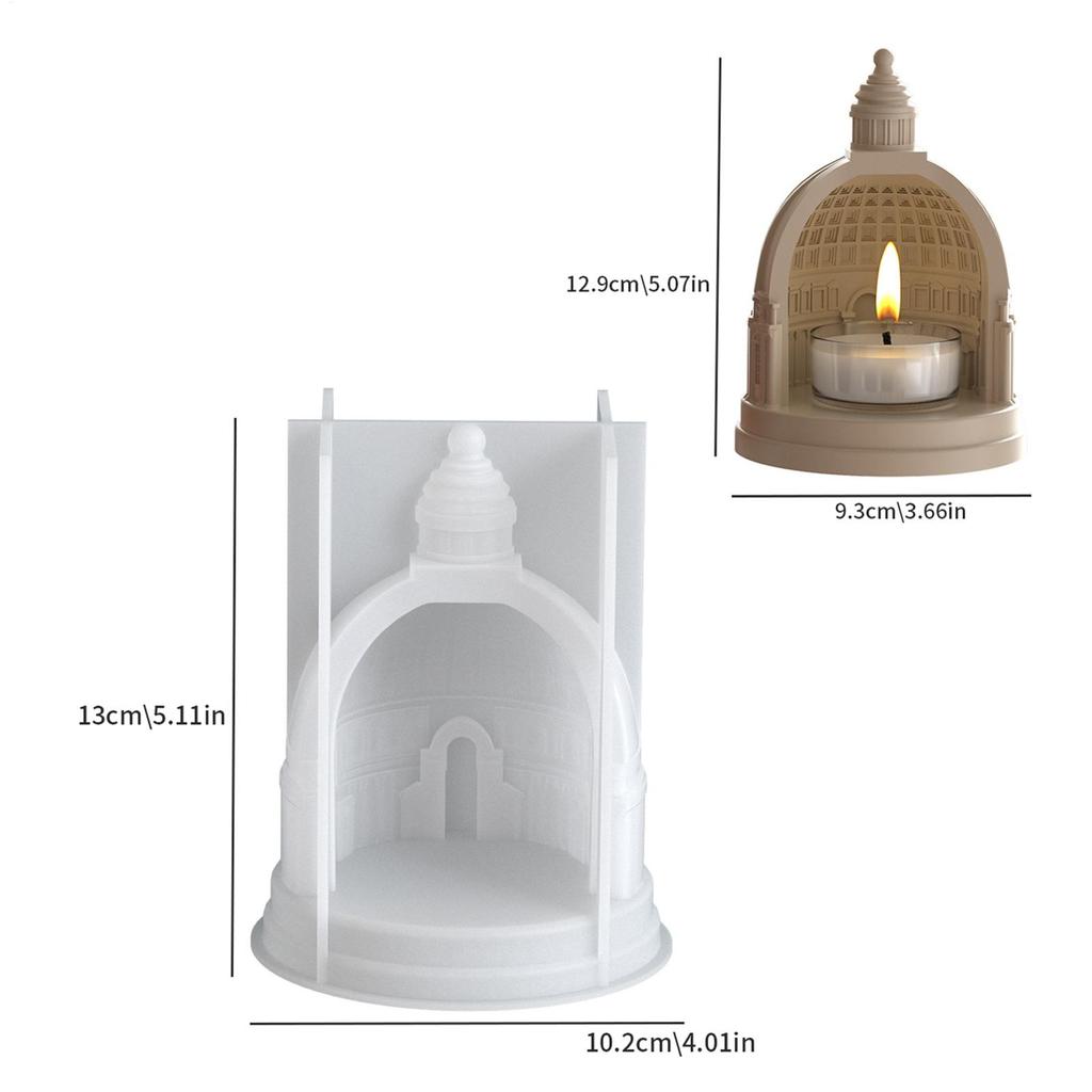 Stampo Portacandele in Resina Riutilizzabile Stampo per Portacandele Strumento per Colata in Epossidico Silicone Antiaderente Gesso Per Decorazioni da Scrivania Cottura