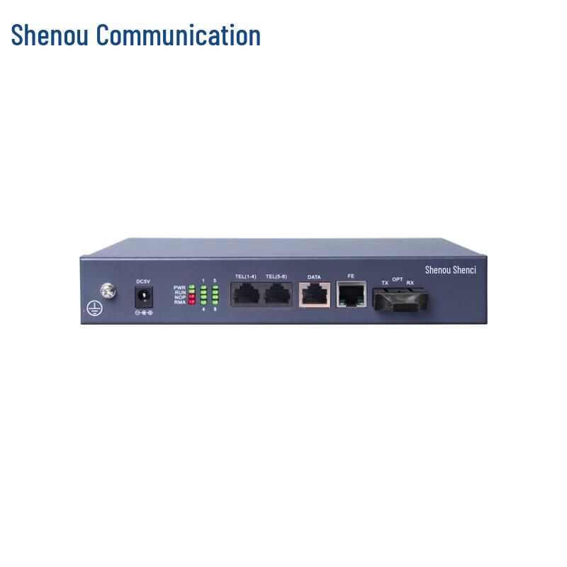 Shenou 4-Channel Telephone & Network Optical Transceiver