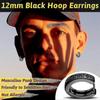 Norse Viking Runes Hoop Earrings For Men Women 12mm Huggie Hoops Aaa G