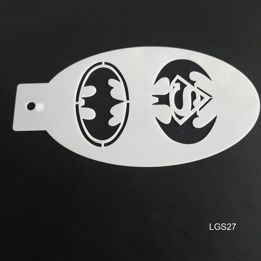 New Face Painting Stencils Templates Professional Body Art Dolphin Deer Butterfly Plastic Makeup Tools