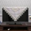 Tablecloth Square Table Cloth Yarn Embroidery Lace Table Cloths For Computer Table Cover Lcd Tv Towels Table Juppe Dust Cover