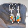 925 Sterling Silver Spiny Oyster Gemstone Elegant Jewelry Earrings For Birthday EE-37-34