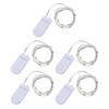 5Pcs LED Copper Wire String Lights Fairy String 10Leds Operated Silver Wire Light for Indoor Outdoor Festival