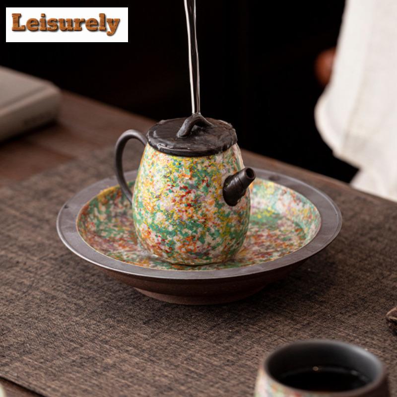 Steinmalzeit Gartentopf Halterung Tassenuntersetzer Trockenblasen Tisch Teetablett Untersetzer Blumenteetisch Geschirr Zubehör Geschenk