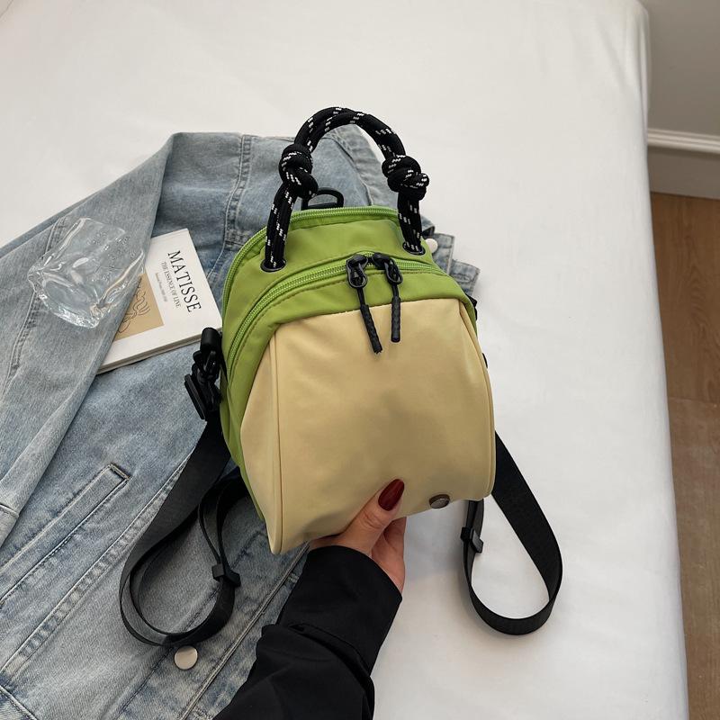 Shell Mini Backpack Versatile Commuter Cute Handheld Messenger Bag Leisure Travel Triple Bag Shoulder Bag