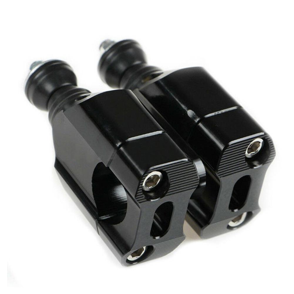 2PCS 28mm CNC Aluminum Universal Motorcycle HandleBar Fat Bar Mount Clamps Risers Lifter Dirt Bike Motorcycle 1 1/8"