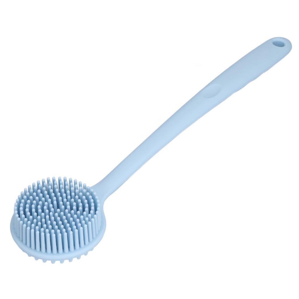 Silicone Back Brush Dual Sided Thickening Anti Slip   Handle Back Scrubber for Shower