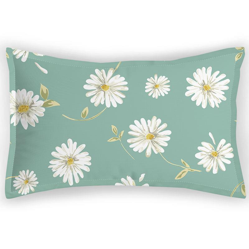 

Digital Printing Pillowcase, Romantic Pastoral Satin Single Pillowcase, Summer Floral Pattern Velvet Bedding Pillowcase 30 * 50/115G satin