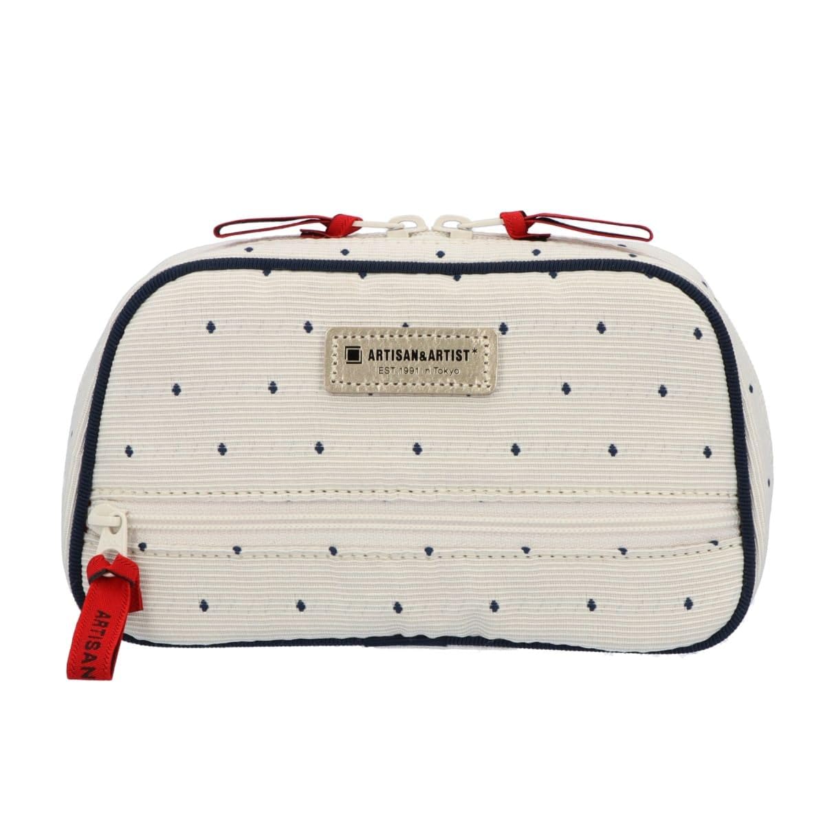 

Artisan&Artist Petit Deco 5WP-PE117 Cosmetic Pouch with Functional and Stylish Tissue Case