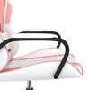 Gaming Chair In White and Pink Synthetic Leather