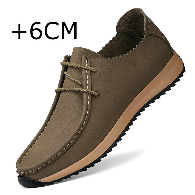 

Fashion Casual Shoes Outdoor Male Fashion Inner Height Shoes 6cm Height Increasing Sports Shoe Classic Non-slip Tenis Masculino Trainers 47 хаки
