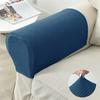 2 Pieces /Set Sofa Armrest Cover Polar Fleece Elastic Couch Armchair Arm Protector Case Stretch Non -Slip Removable Arms Slipcover