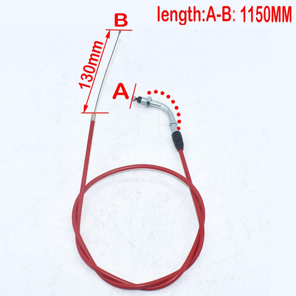 Universal 1200MM Throttle Clutch Cable For Chinese Pit Dirt Motor Bike XR50 CRF50 CRF70 KLX 110 125 SSR TTR BBR
