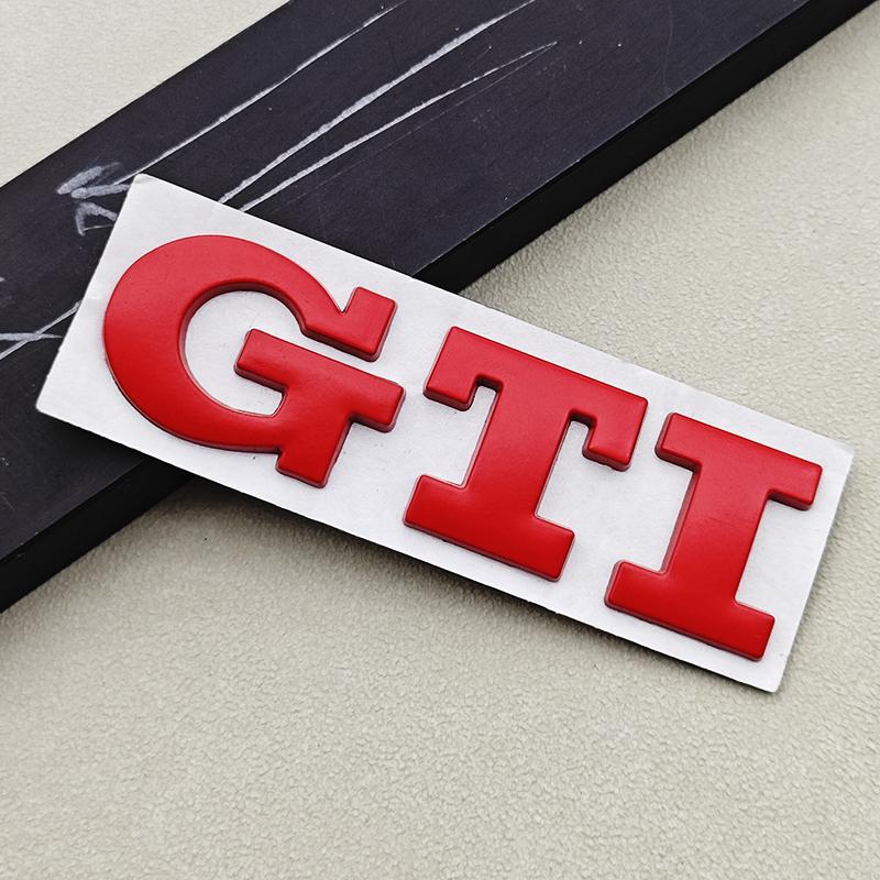 

2026 Hot Sticker 3D Metal Logo GTI Emblem Letters Car Rear Trunk Badge For Volkswagen VW Golf 4 5 6 7 7.5 MK4 MK5 MK6 MK7 GTI St синий