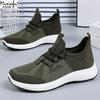 Women's Summer New Breathable Single Shoes Edition Mesh Shoes Knitted Soft Soled Running Fashionable Versatile Sports Shoes