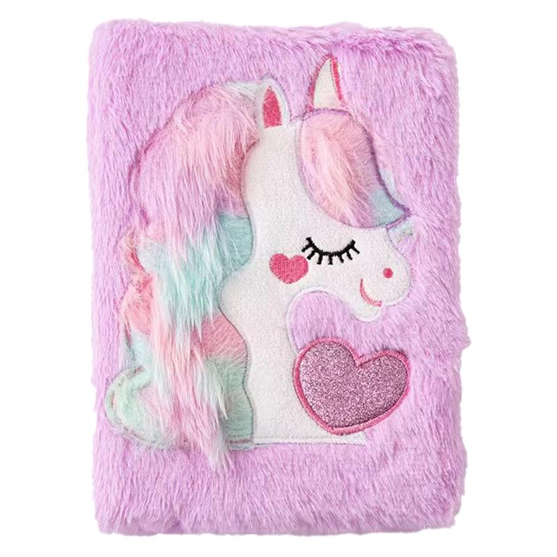 Best-Selling Cute Unicorn Plush A5 Notebook: Adorable Cartoon Diary for Students & Gifting