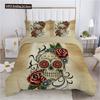 Set Copripiumino Teschio Urlo Horror 3D Misura Queen Set Biancheria da Letto Teschio di Zucchero Singolo Twin Full King Copripiumino Decorazione Camera da Letto