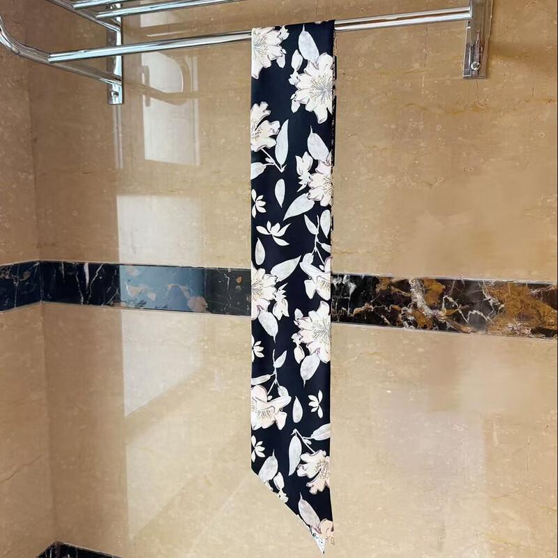 NINA SOLOR 16 Momme Twill Silk Long Scarf