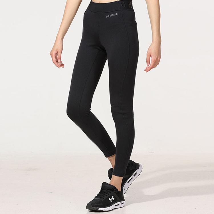 Under Armour ColdGear® Running Training Fitness Long Pants Women Bottoms Black 1343324-001