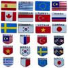 Metal Aluminum Alloy National Flag Car Stickers, Car Modification Decorative Stickers, Body Labels