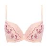 AMOSTYLE BY Triumph Entry Collection Cup Bra Panty Set M019 E70M 3/4 Bra, Cleavage-Enhancing & (Tender Flower), Women's, (Pink),